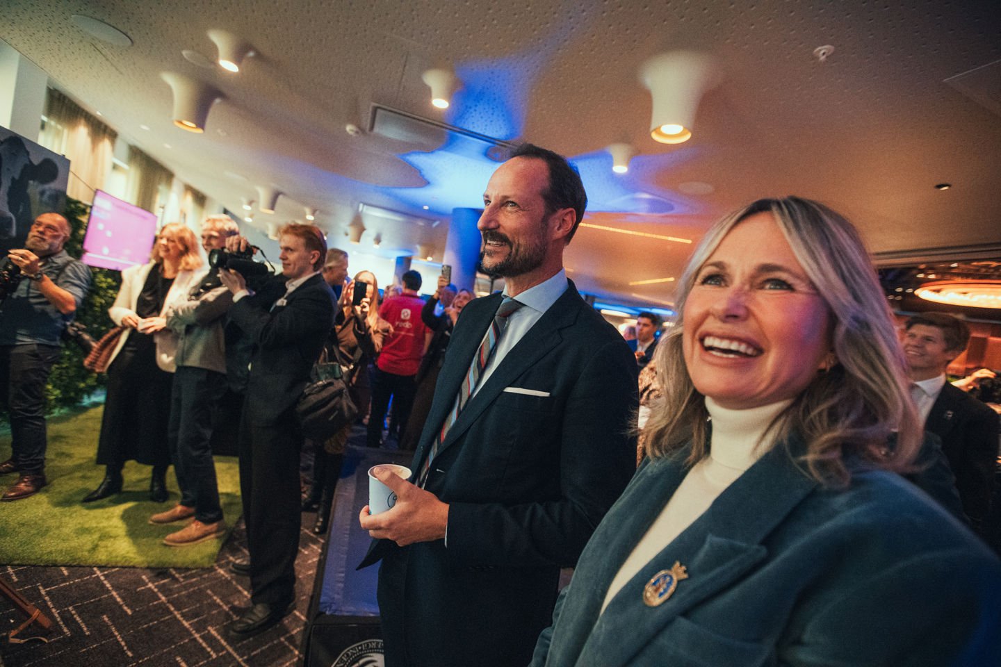 Hans Majestet Kronprins Haakon var til stede under utdelingen. Foto: ZERO / Kevin Dahlman